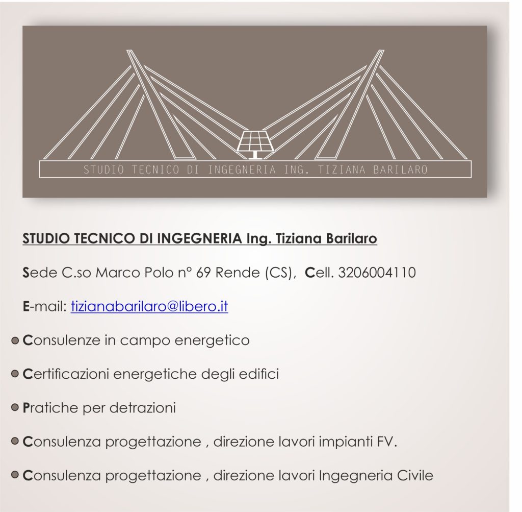 STUDIO TECNICO DI INGEGNERIA Ing. Tiziana Barilaro